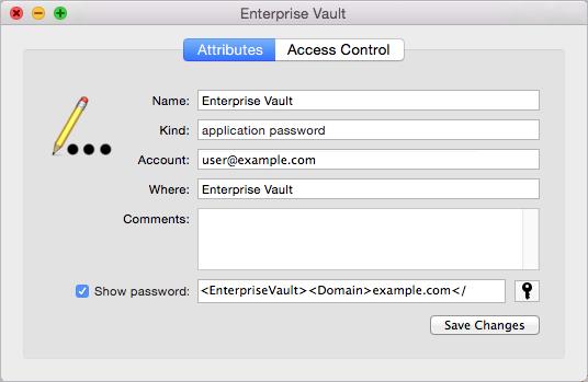 Introducing Veritas Enterprise Vault How grouping similar folders in Outlook for Mac affects Enterprise Vault Client behavior 11 4 Click Show password, and then enter the keychain password if you are