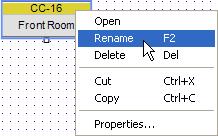 Any ESP-88, CC-64 and CC-16 in your design can be renamed. Select the icon and press F2, or right click and choose Rename. Figure 3.