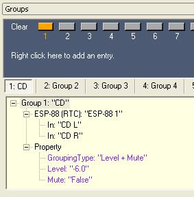 You can view the contents of a group by expanding the tree structure for a group in the Groups window.