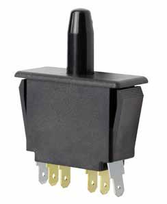 The DM/DP Series snap-action switches have momentary, push-pull, and pull-to-cheat configurations. The quickconnect s and snap-in, panel-mount housings provide easy installation.