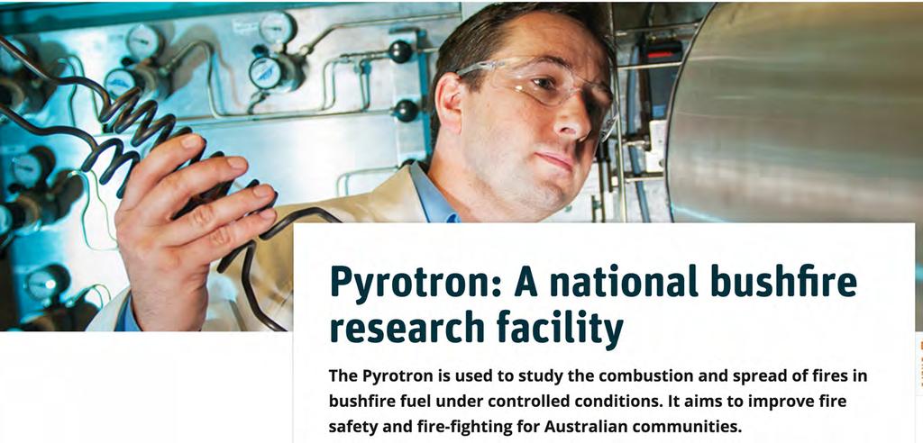 Data-Intensive Workflows Science Applications The Pyrotron - CSIRO National Bushfire Research