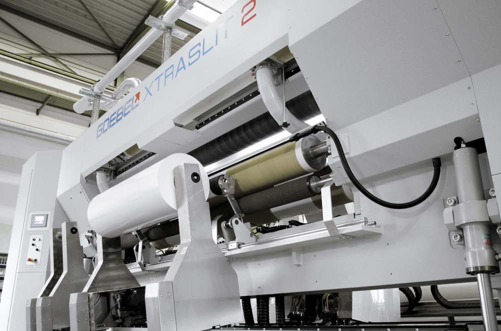 The GOEBEL XTRASLIT 2 is an innovative slitter rewinder and sets standards for highly productive processing of paper, film and foil, and flexible packaging materials.