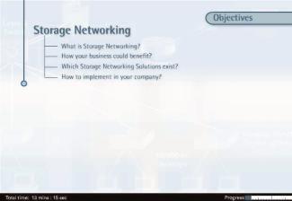 Objectives This seminar examines the concept of Storage Networking and discusses the technical aspects of it.