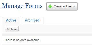 Creating Forms 7. Once on the profile page for the organization that you are creating an event for, navigate to the Forms Tab on the left hand side and click. 8.