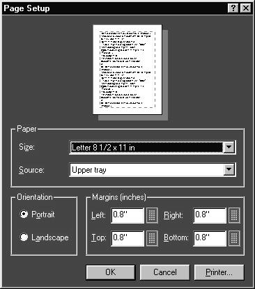 In the Change Template dialog box, Select the Template Size as 1/4 page, 1/2 page, or Full page.