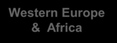 $600M (10%) Western Europe & Africa $900M (15%)
