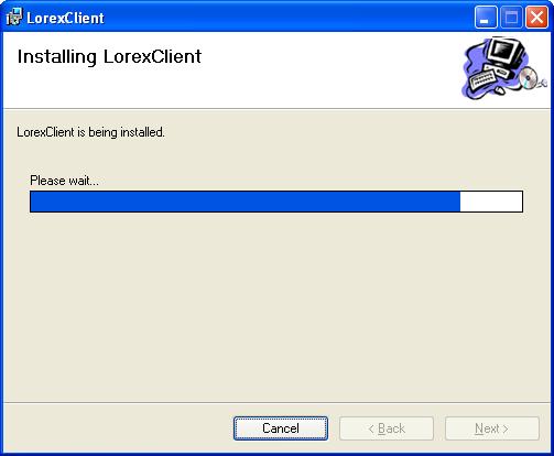 The Software Install Wizard for the Lorex Client Software will begin. 1.