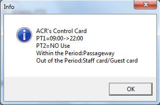 Select Issue ACR card. Place card on Encoder. (Two blue lights appear and Issue Card Successfully window appears).
