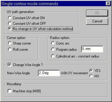 THE EDIT NOTE DIALOG UV path Generation: There are three options in this part of the dialog.