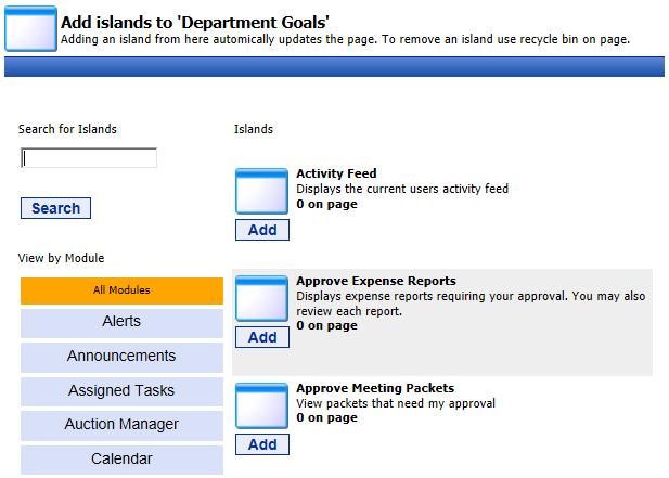 This section will walk you through managing the pages of your workgroup.