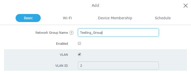 Figure 27: Network Group The GWN7610 will have a default network group named group0, click on to add a new network group.