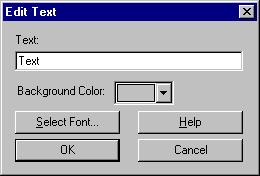 Text The text element can be used to label controls, groups of controls, document screen functions, or otherwise provide descriptions of the screen operation or functionality.