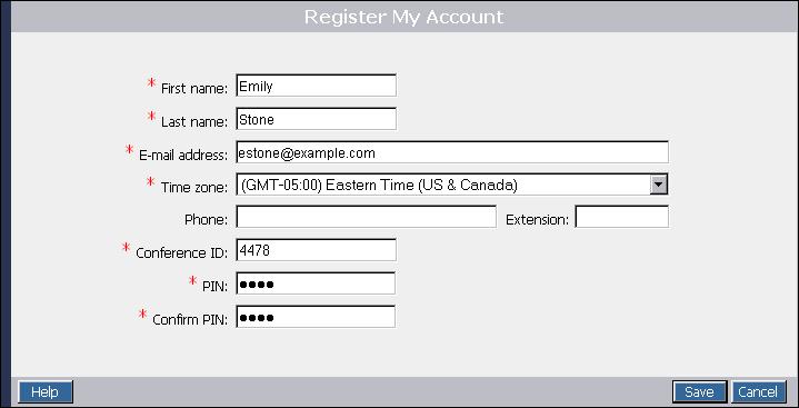 If you do have an account but have forgotten the login information, click Forgot your conference ID or PIN? and see Retrieving Login Information on page 8. Enter your Conference ID and PIN.
