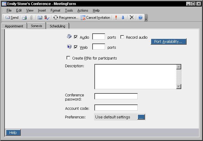 Scheduling a Conference Using Outlook 3.
