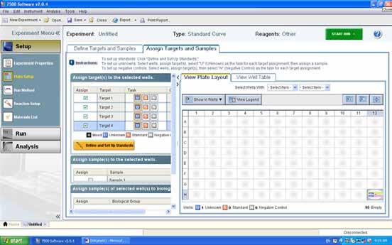 Step 9: Assign all previously programmed targets to the highlighted well by ticking the box in