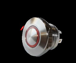 / Domed IP65 when used with O-Ring SPST Single LED illumination IP67 SPST