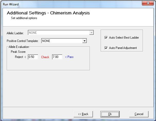 15 Processing Data With an Allelic Ladder Select Auto Select Best Ladder and Auto Panel Adjustment.