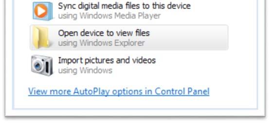 And in Device Manager: You can browse