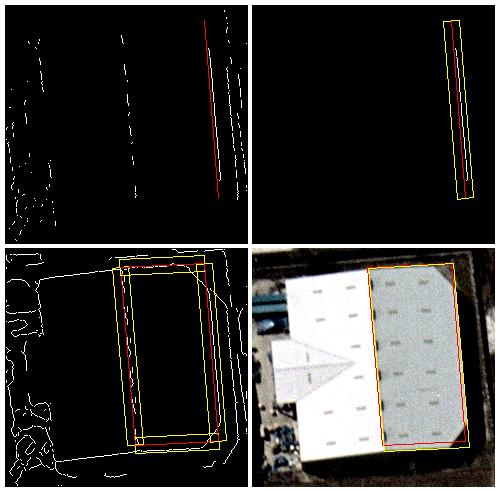 A buffer from a building s boundary was constructed to retrieve a sub-image for process so that the whole image is not necessary to be processed.