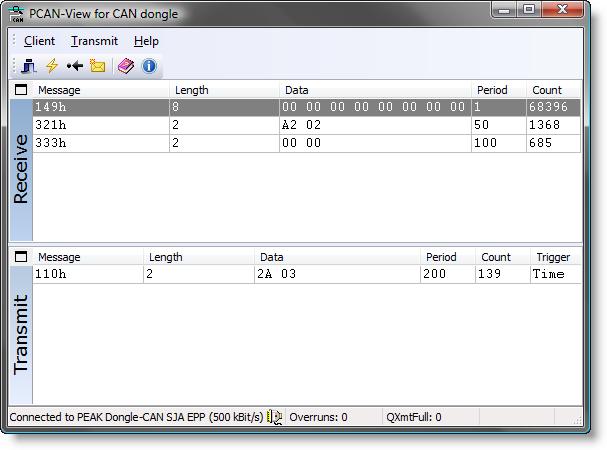 4.4 PCAN-View for Windows PCAN-View for Windows is a simple CAN monitor for viewing and transmitting CAN messages.
