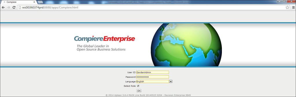 If you have access to the Enterprise Edition, you can launch Compiere from the browser by entering http://server:port/apps (for example, http://mycompany.com:80/apps)on the browser.