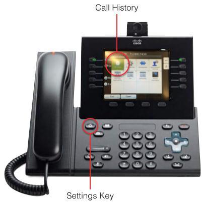 Call History Users can place calls by accessing the the Call History menu of the phone Call History will provide a complete list of previously dialed numbers and missed calls To access