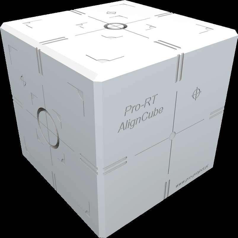 RADIOTHERAPY Pro-RT AlignCube 07-401 A simple to use and economic tool to perform true spatial alignment and coincidence tests on IGRT systems.