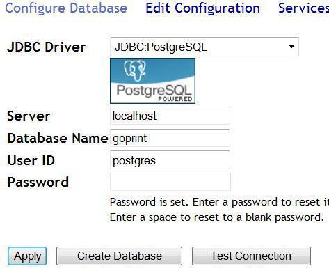 MS SQL Server Prior: place the MS JBDC driver into the GS4\lib directory Enter: 1.