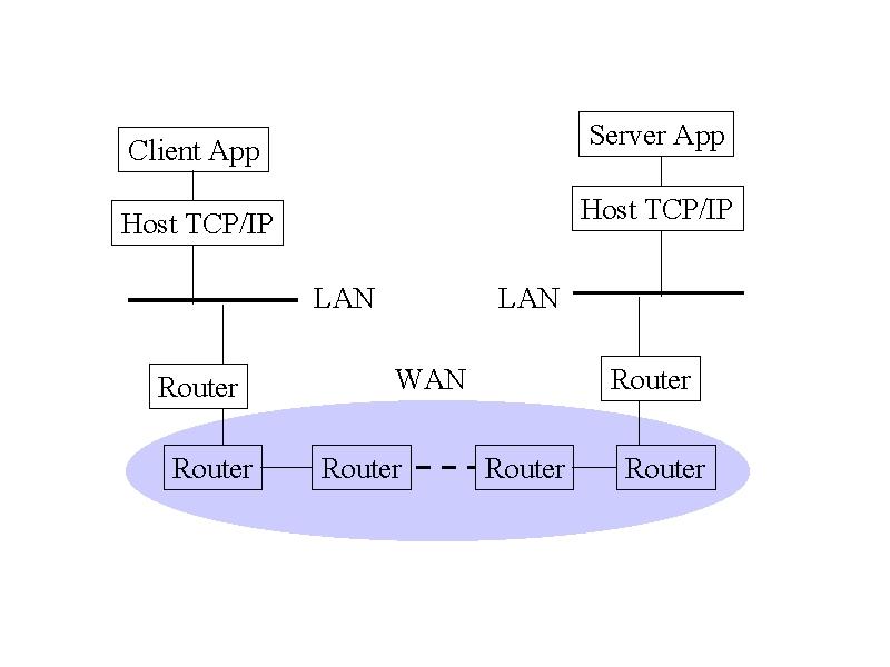 Multiple Layers of Network Protocols Client and