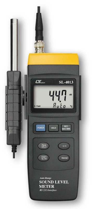 separate probe, RS-232 SOUND LEVEL METER Model : SL-4013 Your purchase of this SOUND LEVEL METER marks a step forward for you into the field of precision measurement.