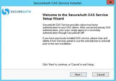 On the CAS client, only the login/validate URL needs to be switched to SecureAuth CAS Service URL; all other