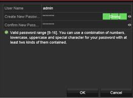 Figure 3 14 Reset Password 2) Input the new password and confirm the password. 3) Click OK to save the new password. Then the Attention box pops up as shown below.