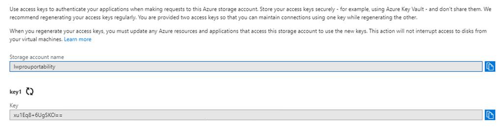 Creating a Portability Container 1. After the ProfileUnity Configuration Storage Account is created, the Azure portal will display information about the new storage account. Click on the Blobs tile.