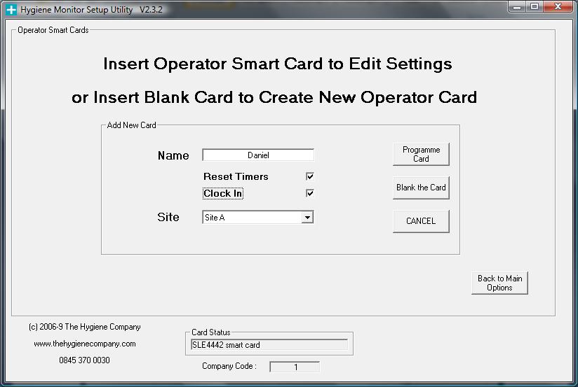 4. A new menu will appear: Figure 14 5. Enter the name of the operator 6. Select the appropriate functions for the operator cards: a.