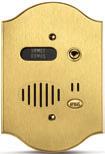 ENTRY PANELS SATIN BRASS-PLATED FRONT PANELS (AUDIO) FOR MOD.