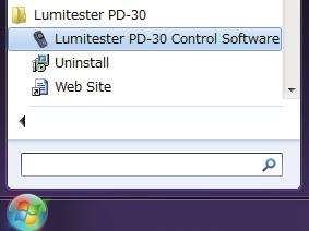 Double-click the Lumitester icon on your desktop, and the control software will start-up.