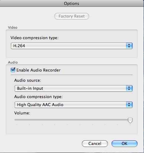 Video Compress Codec Format:Set the video format.