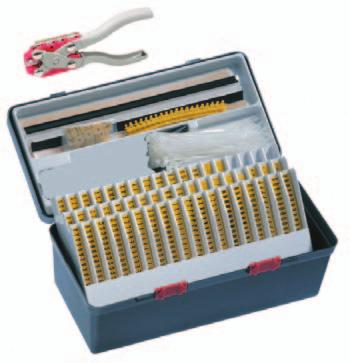 toolbox. Contains: FL52-ERA 2 Character each with character markers per strip (letters, numbers, symbols, blanks) Character: 9.5 (H) x 6.