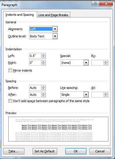 NOTE: Changing how the Word window look will not affect how the document looks when printed, just how it looks when you view it on the computer. You will notice the faint lines that divide the ribbon.