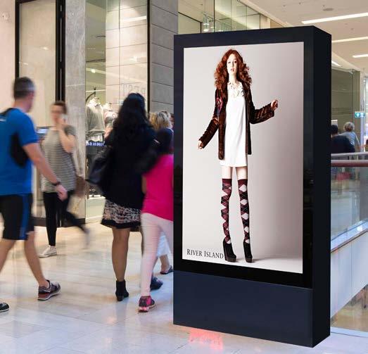 Freestanding Indoor Displays Single & Double Sided Options The Fuzion D6 range is available in both single and double