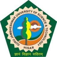 CHOICE BASED CREDIT SYSTEM (CBCS) Guru Jambheshwar University of Science and Technology, Hisar Scheme and Syllabi for Undergraduate Course: B.