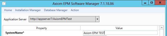 Refreshing Axim TEST The SystemName value will cntain the PROD system name; change this t be yur TEST system name. Click Update t accept these changes.