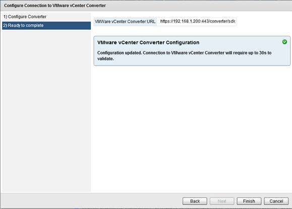 Installation Guide Figure 7: Ready to Complete 4. Click Finish to accept the configuration parameters.