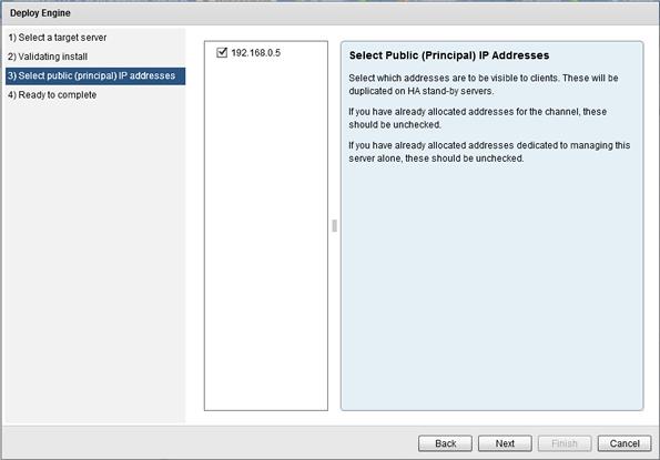 Installing Neverfail IT Continuity Engine Figure 11: Validating Install step 3. Once the Validating Install dialog completes and displays that the server is a valid target, click Next.