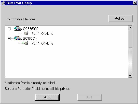PC Configuration Printer Setup for Windows The TW100-BRF114U provides printing support for 2 methods for printing from Windows: Print Port Driver.