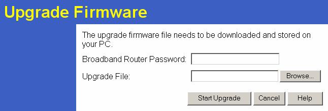 Broadband Router User Guide Upgrade Firmware The firmware (software) in the TW100-BRF114U can be upgraded using your Web Browser.