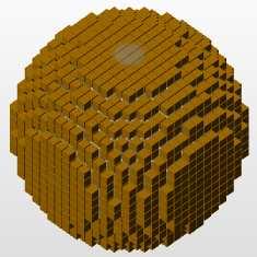 RASTERIZE PART 60 Figure 4.1: The basic fragment of a rasterized sphere, consisting of cubic grid cells Figure 4.2: Rasterize the part in the tabsheet.