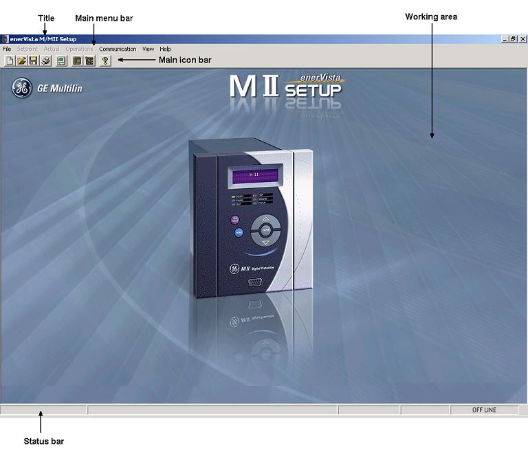 4.1 ENERVISTA MII SETUP SOFTWARE 4 COMMUNICATIONS 4.1.2 STARTING COMMUNICATION Before the physical connection to the relay, it is important that the user reviews the safety instructions detailed in section 1.