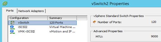 Edit all the vswitches and VMkernel ports used for iscsi, mirror, and