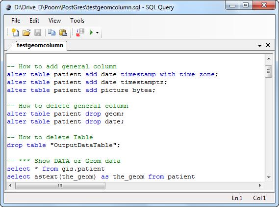You can use SQL Editor